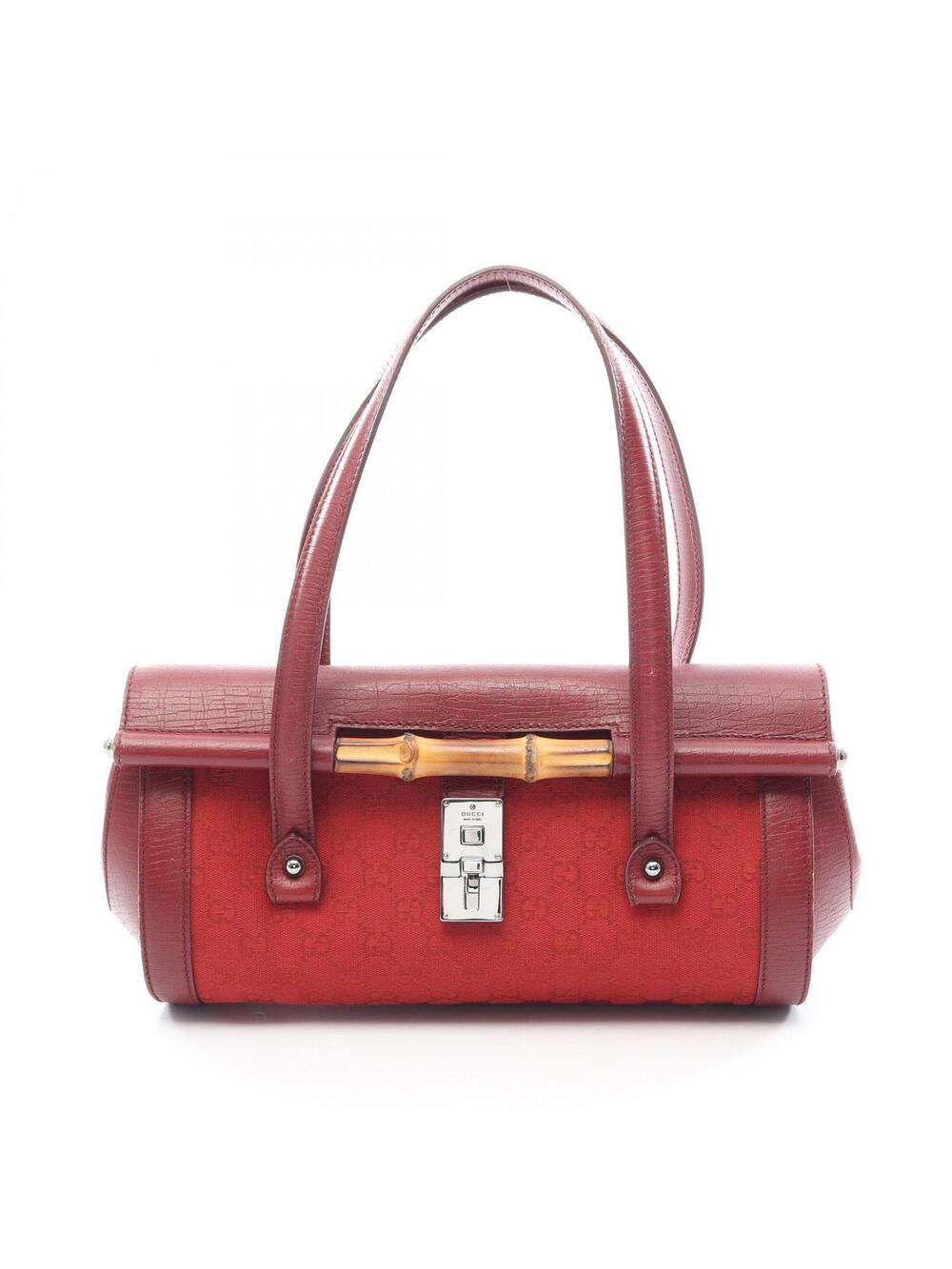 Gucci Bamboo Gg Canvas Shoulder Handbag #360188G78B